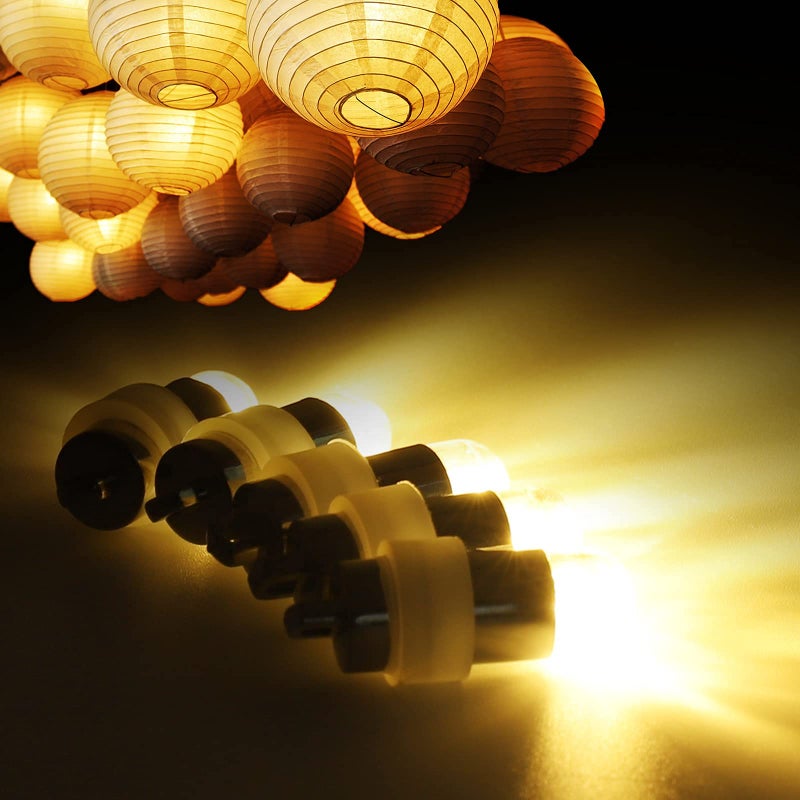 Yizhet أضواء يزهيت 30 حزمة أضواء LED أضواء حفلات أضواء زينة بالون أضواء LED صغيرة أضواء LED مقاومة للماء لأضواء حفلات فوانيس ورقية زفاف هالوين عيد الميلاد مهرجان أضواء خيط (أبيض دافئ) - Image 3